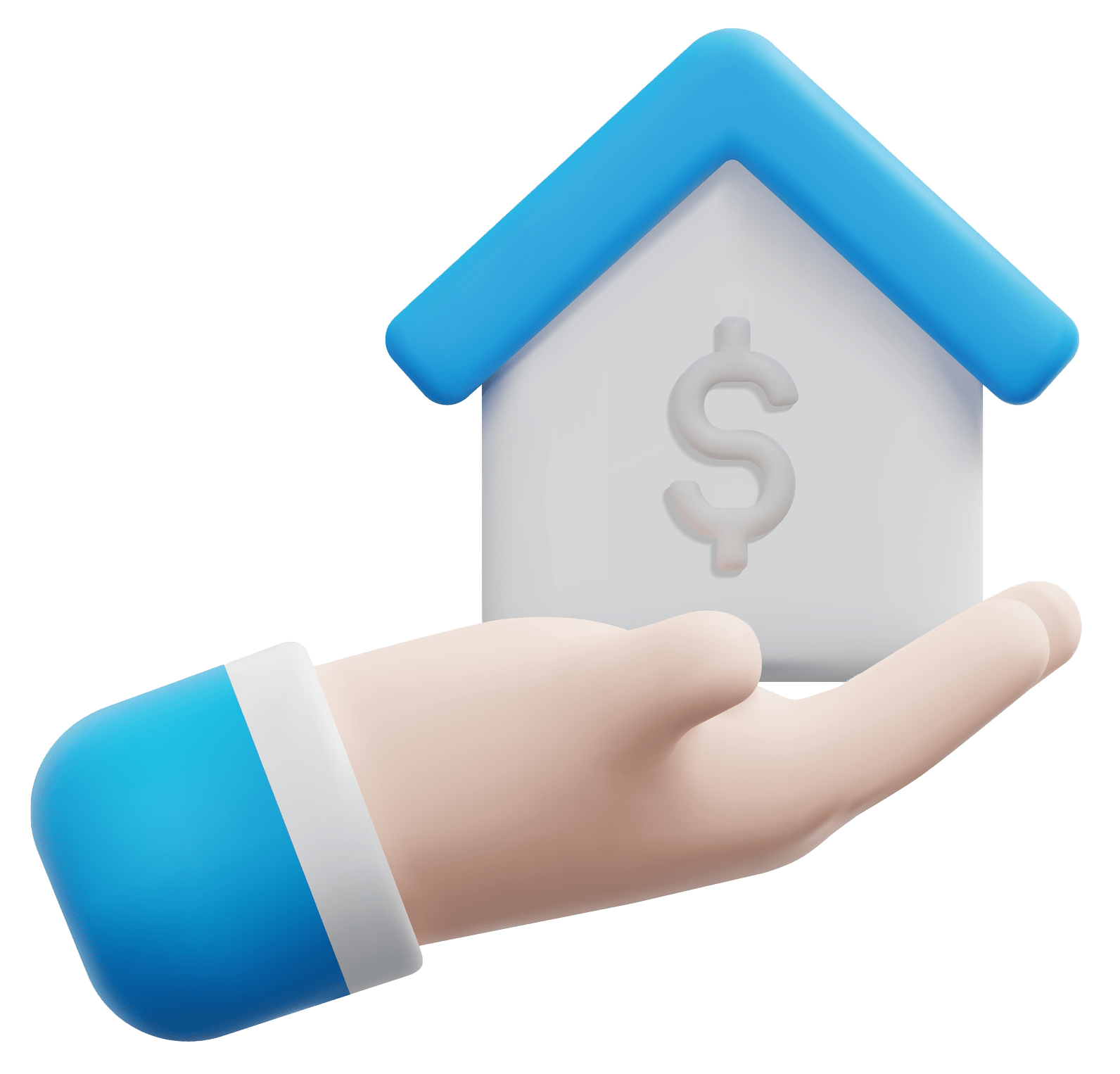 3d rental property and real estate concept